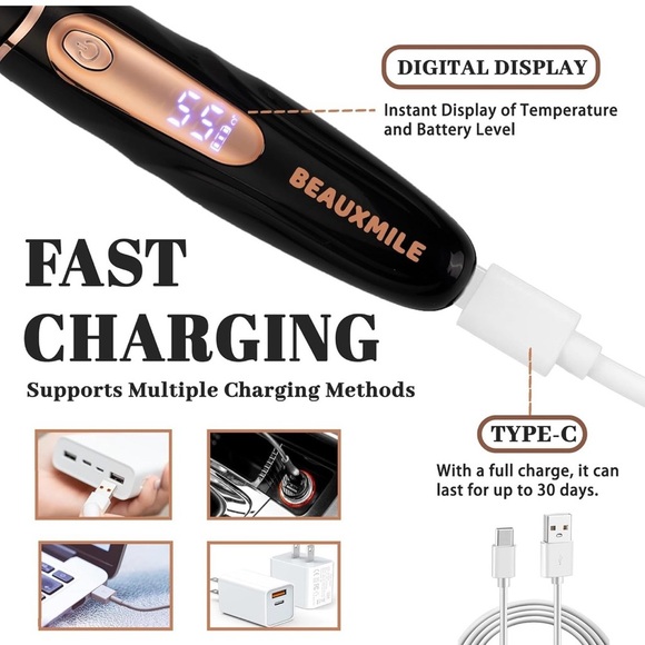 Heated Eyelash Curler, Rechargeable Electric Eyelash Curler Type C - Picture 4 of 5